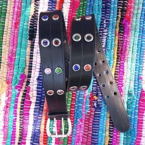 Relic Rhinestone Bonded black Leather